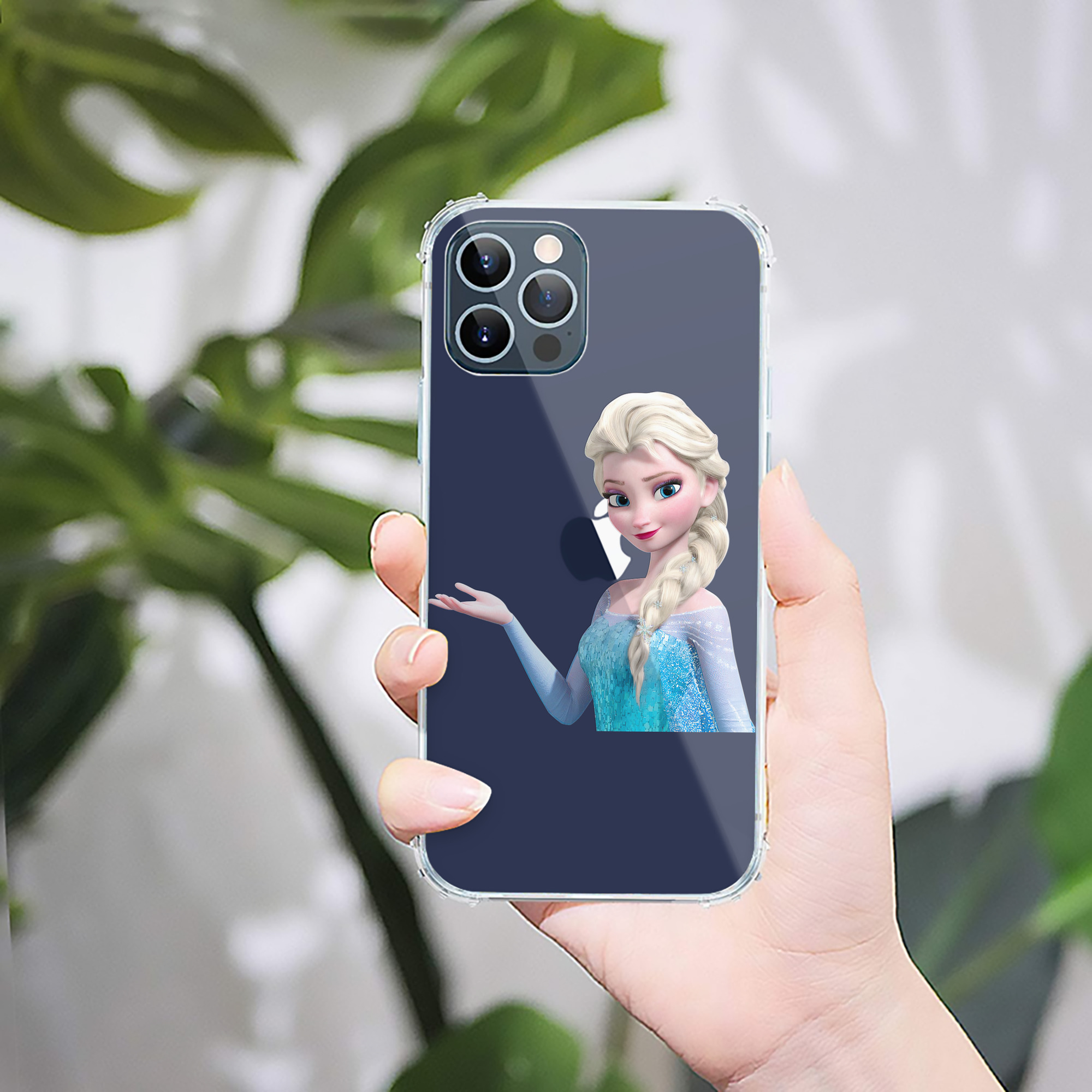 （画像用） アナと雪の女王 アンナ エルサ Frozen Anna Elsa 【iPhone 12シリーズ対応】透明スマホケース（クリアソフトケース）